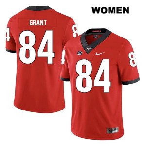 Women's Georgia Bulldogs NCAA #84 Walter Grant Nike Stitched Red Legend Authentic College Football Jersey GFV7154RF